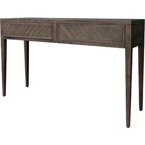 Croft Dark Brown 2 Drawer Console Table