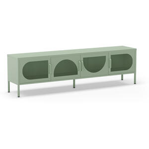 Mallorca Metal Four Door TV Stand - Mint Green