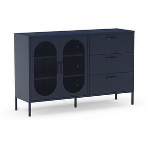 Mahon Metal Two Door/Three Drawer Sideboard -  Blue Finish by Andrew Piggott Contemporary Furniture