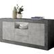 Como Two Door/Two Drawer Sideboard - Anthracite and Grey Finish by Andrew Piggott Contemporary Furniture