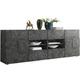 Treviso Long Sideboard - Two Doors/Four Drawers Anthracite Finish by Andrew Piggott Contemporary Furniture